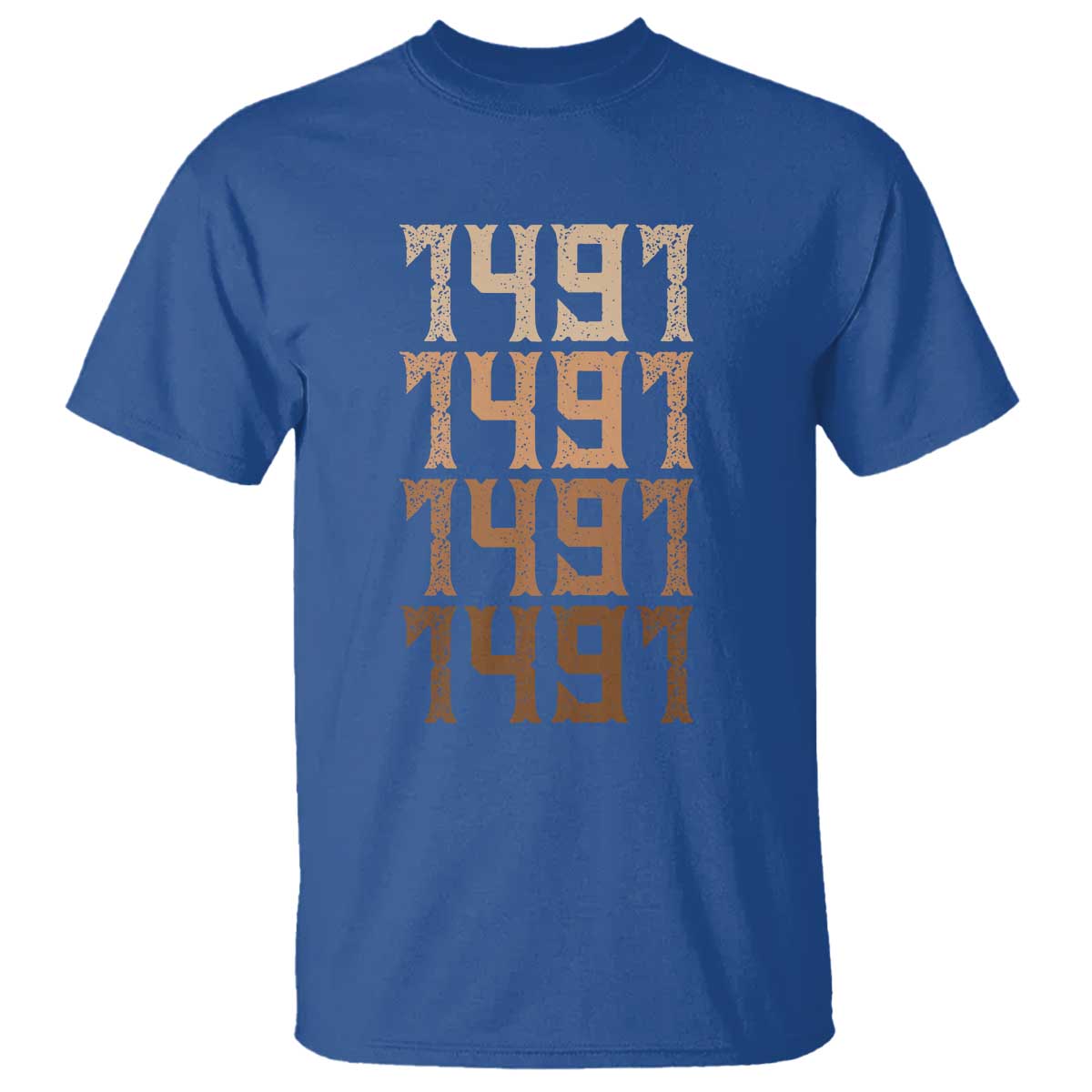 Proud Native American 1491 Pre Columbus Indigenous People Day T Shirt TS11 Royal Blue Print Your Wear