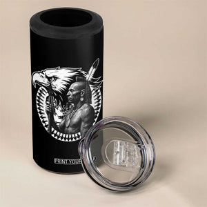 Mohawk Warrior Tribe 4 in 1 Can Cooler Tumbler Native American Haudenosaunee Pride Vintage Eagle TS11 Print Your Wear