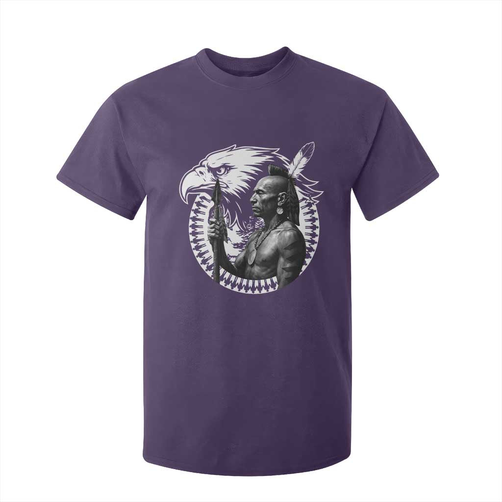 Mohawk Warrior Tribe T Shirt For Kid Native American Haudenosaunee Pride Vintage Eagle TS11 Purple Print Your Wear