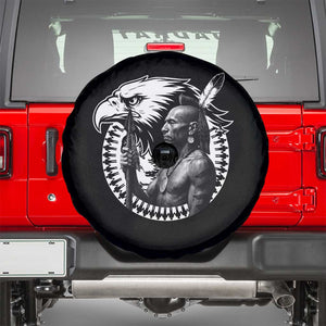 Mohawk Warrior Tribe Spare Tire Cover Native American Haudenosaunee Pride Vintage Eagle TS11 Black Print Your Wear