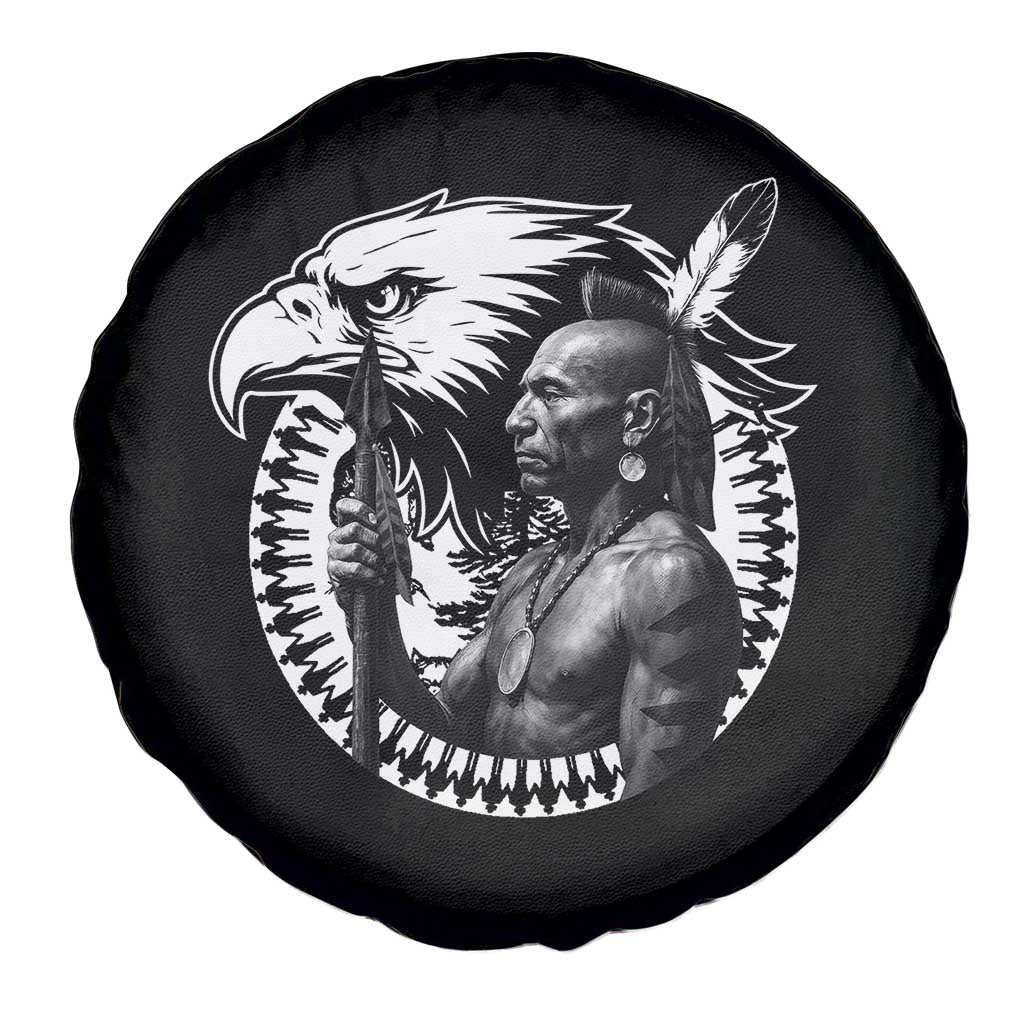 Mohawk Warrior Tribe Spare Tire Cover Native American Haudenosaunee Pride Vintage Eagle TS11 Print Your Wear