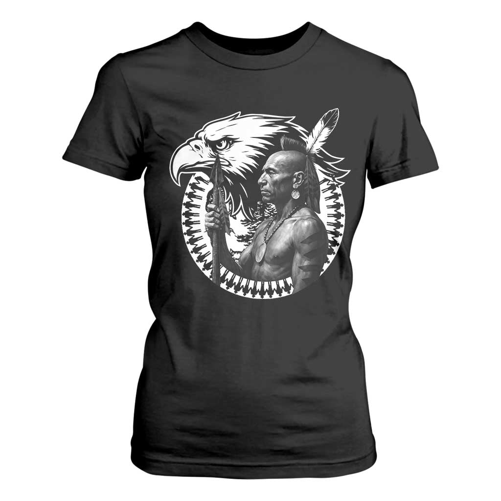 Mohawk Warrior Tribe T Shirt For Women Native American Haudenosaunee Pride Vintage Eagle TS11 Black Print Your Wear