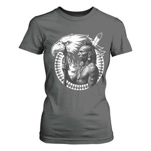 Mohawk Warrior Tribe T Shirt For Women Native American Haudenosaunee Pride Vintage Eagle TS11 Dark Heather Print Your Wear