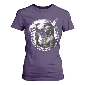 Mohawk Warrior Tribe T Shirt For Women Native American Haudenosaunee Pride Vintage Eagle TS11 Purple Print Your Wear