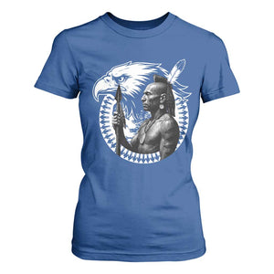 Mohawk Warrior Tribe T Shirt For Women Native American Haudenosaunee Pride Vintage Eagle TS11 Royal Blue Print Your Wear