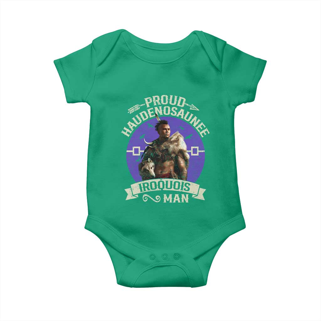 Proud Haudenosaunee Iroquois Man Baby Onesie Mohawk Tribe Native American TS11 Irish Green Print Your Wear