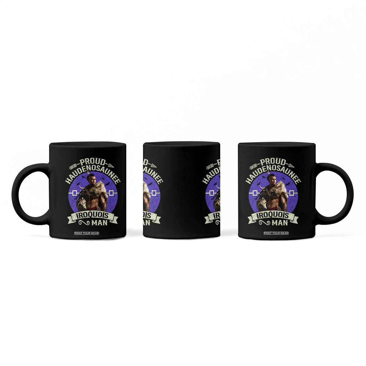Proud Haudenosaunee Iroquois Man Coffee Mug Mohawk Tribe Native American TS11 Print Your Wear