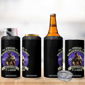 Proud Haudenosaunee Iroquois Man 4 in 1 Can Cooler Tumbler Mohawk Tribe Native American TS11 Print Your Wear