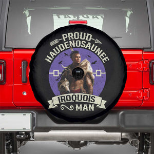 Proud Haudenosaunee Iroquois Man Spare Tire Cover Mohawk Tribe Native American TS11 Black Print Your Wear