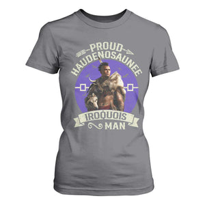 Proud Haudenosaunee Iroquois Man T Shirt For Women Mohawk Tribe Native American TS11 Charcoal Print Your Wear