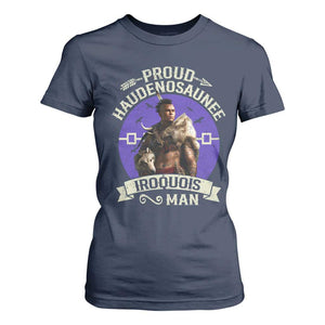 Proud Haudenosaunee Iroquois Man T Shirt For Women Mohawk Tribe Native American TS11 Navy Print Your Wear