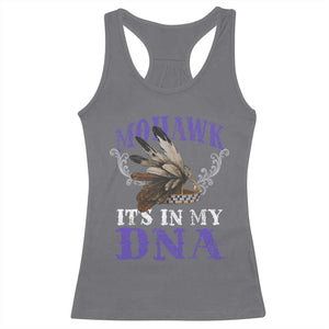 Mohawk It's In My DNA Racerback Tank Top Native American Pride Mohawk Gustoweh TS11 Charcoal Print Your Wear