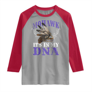 Mohawk It's In My DNA Raglan Shirt Native American Pride Mohawk Gustoweh TS11 Sport Gray Red Print Your Wear