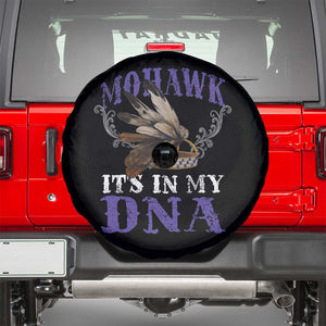 Mohawk It's In My DNA Spare Tire Cover Native American Pride Mohawk Gustoweh TS11 Black Print Your Wear