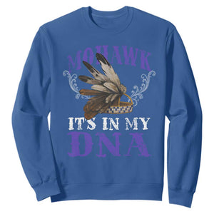 Mohawk It's In My DNA Sweatshirt Native American Pride Mohawk Gustoweh TS11 Royal Blue Print Your Wear