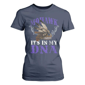 Mohawk It's In My DNA T Shirt For Women Native American Pride Mohawk Gustoweh TS11 Navy Print Your Wear