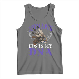 Mohawk It's In My DNA Tank Top Native American Pride Mohawk Gustoweh TS11 Black Heather Print Your Wear