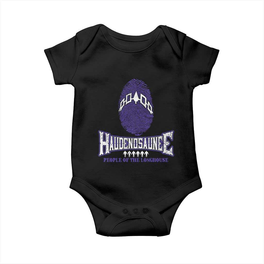 Proud Haudenosaunee Native American Baby Onesie Iroquois People Of The Longhouse TS11 Black Print Your Wear