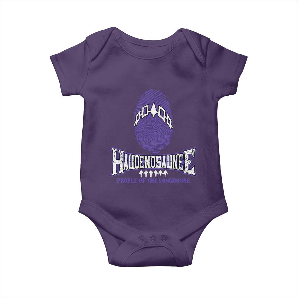 Proud Haudenosaunee Native American Baby Onesie Iroquois People Of The Longhouse TS11 Purple Print Your Wear