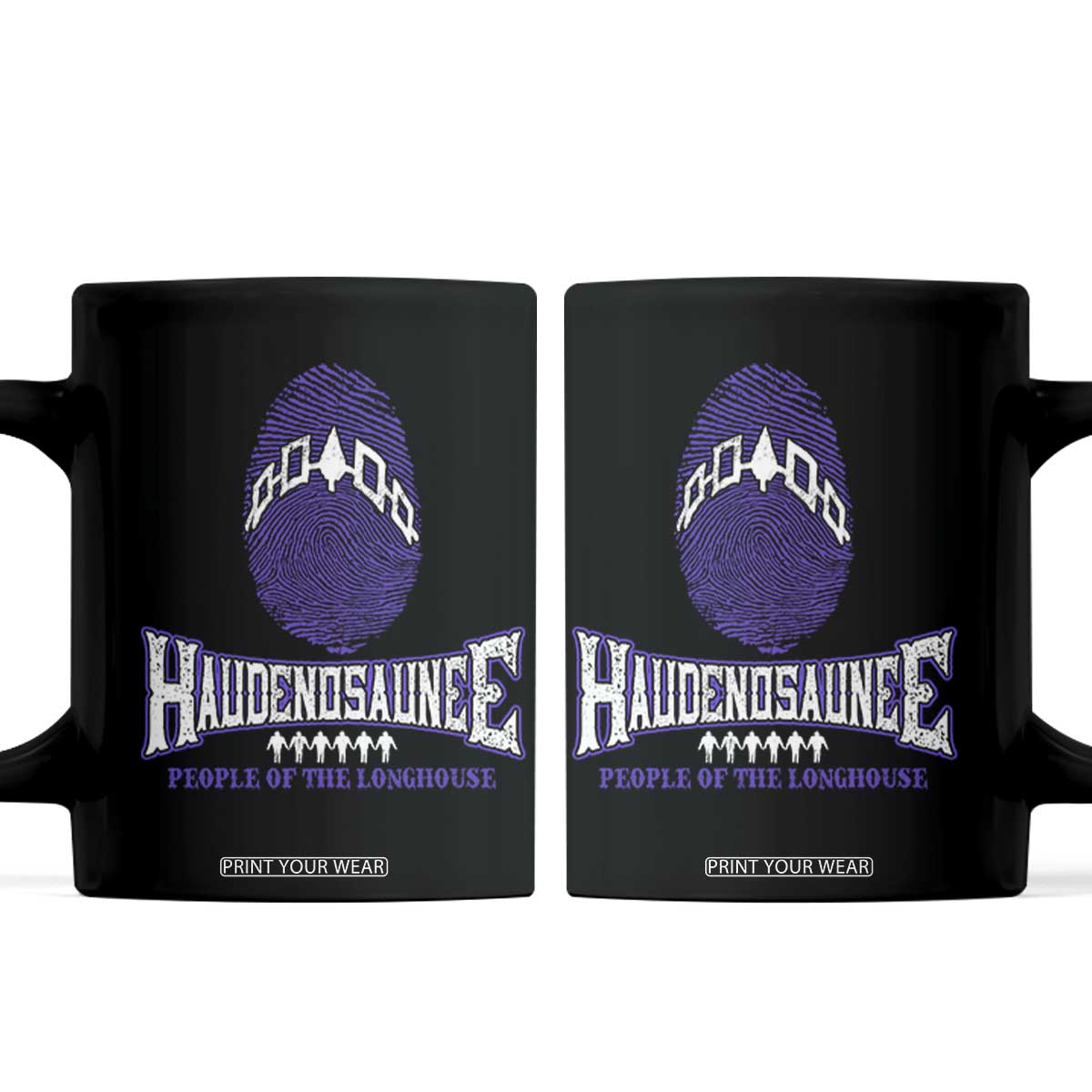 Proud Haudenosaunee Native American Coffee Mug Iroquois People Of The Longhouse TS11 Black Print Your Wear