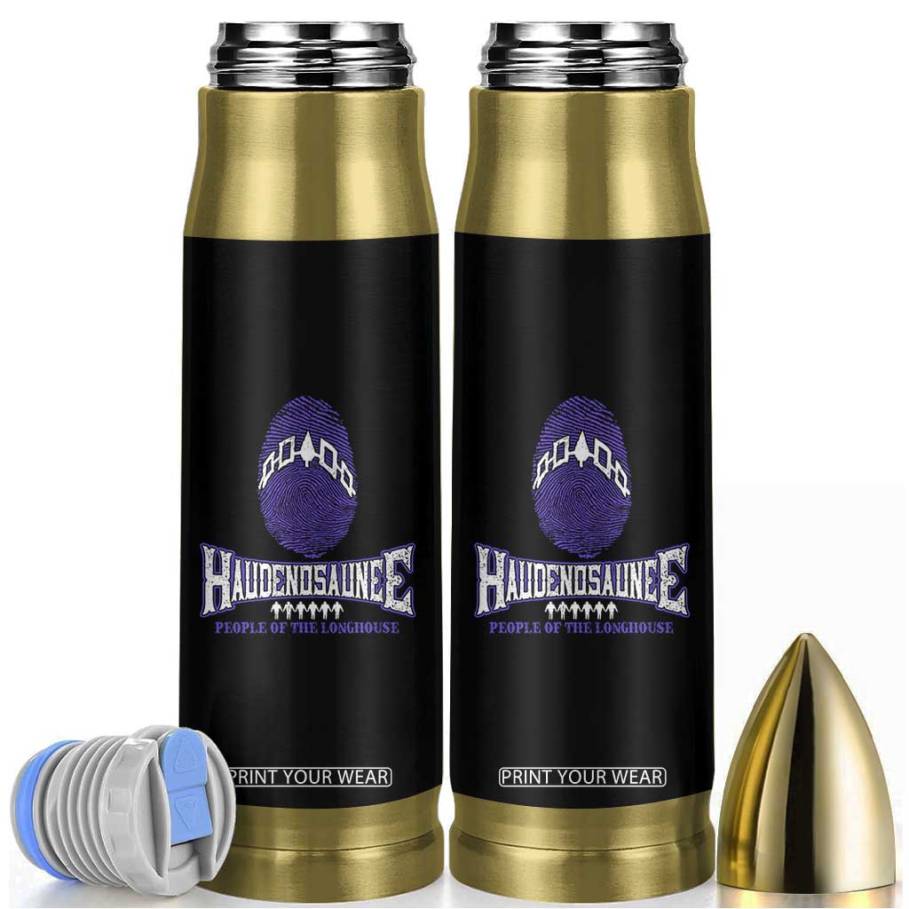 Proud Haudenosaunee Native American Bullet Tumbler Iroquois People Of The Longhouse TS11 Black Print Your Wear