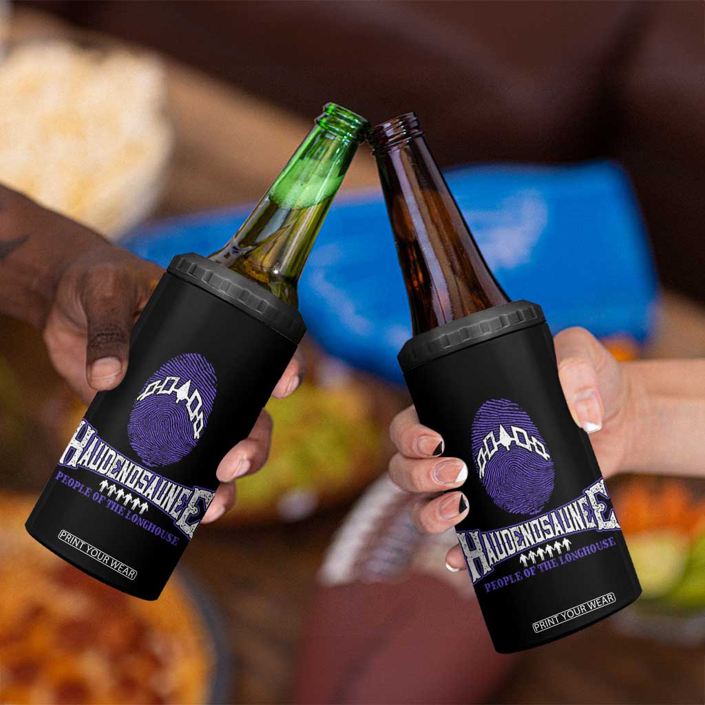 Proud Haudenosaunee Native American 4 in 1 Can Cooler Tumbler Iroquois People Of The Longhouse TS11 Print Your Wear