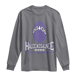 Proud Haudenosaunee Native American Long Sleeve Shirt Iroquois People Of The Longhouse TS11 Charcoal Print Your Wear