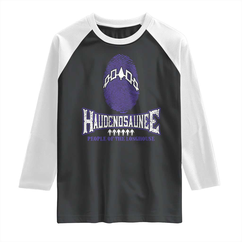 Proud Haudenosaunee Native American Raglan Shirt Iroquois People Of The Longhouse TS11 Black White Print Your Wear