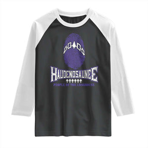 Proud Haudenosaunee Native American Raglan Shirt Iroquois People Of The Longhouse TS11 Black White Print Your Wear