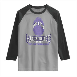Proud Haudenosaunee Native American Raglan Shirt Iroquois People Of The Longhouse TS11 Sport Gray Black Print Your Wear