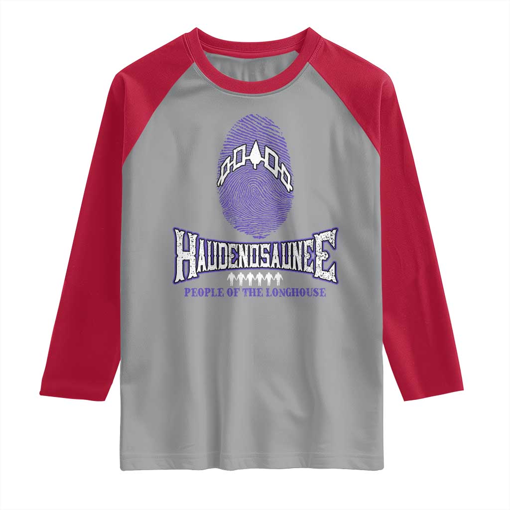 Proud Haudenosaunee Native American Raglan Shirt Iroquois People Of The Longhouse TS11 Sport Gray Red Print Your Wear