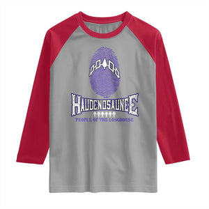 Proud Haudenosaunee Native American Raglan Shirt Iroquois People Of The Longhouse TS11 Sport Gray Red Print Your Wear