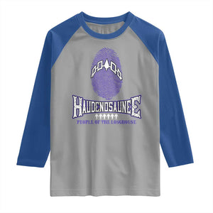 Proud Haudenosaunee Native American Raglan Shirt Iroquois People Of The Longhouse TS11 Sport Gray Royal Print Your Wear