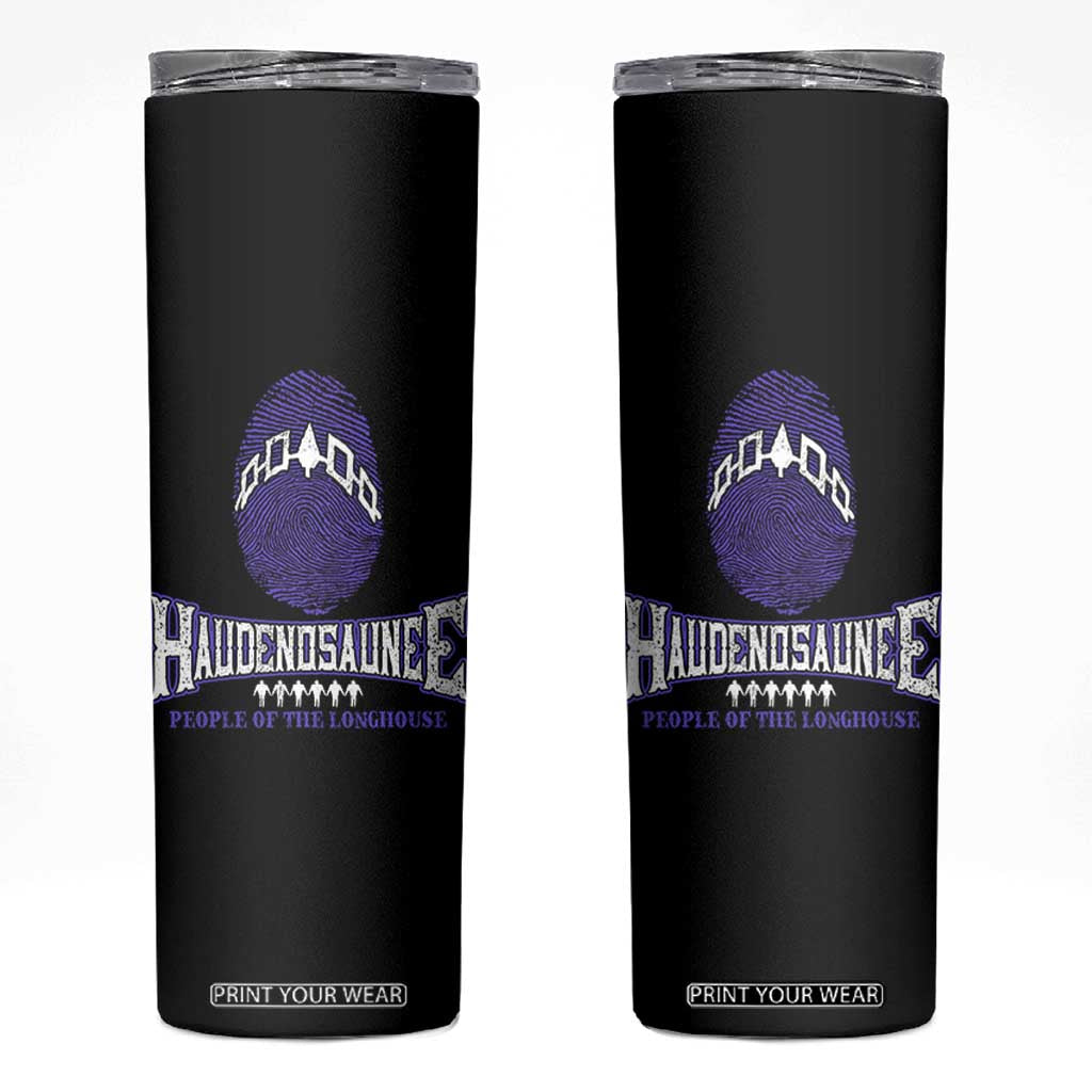 Proud Haudenosaunee Native American Skinny Tumbler Iroquois People Of The Longhouse TS11 Black Print Your Wear