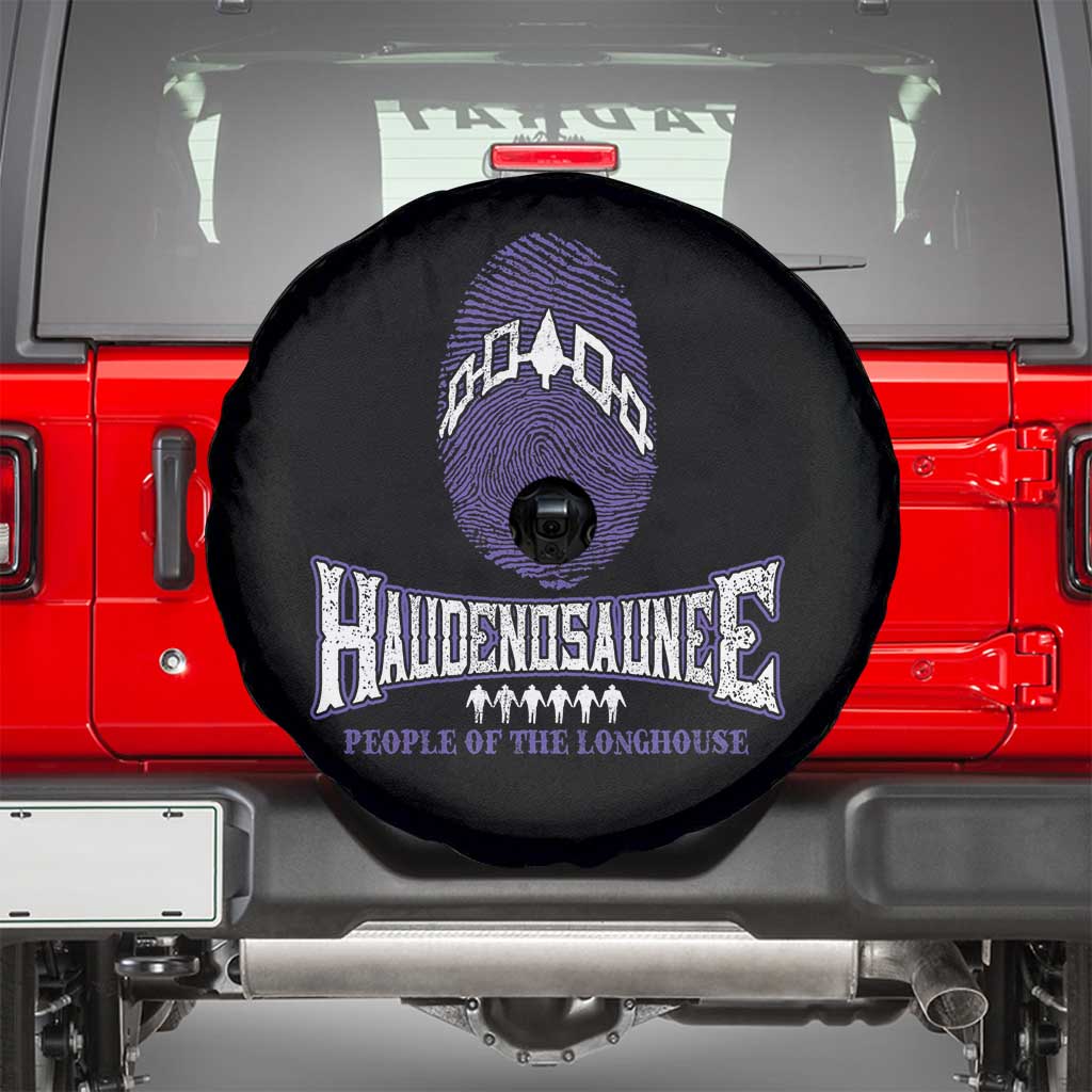 Proud Haudenosaunee Native American Spare Tire Cover Iroquois People Of The Longhouse TS11 Black Print Your Wear