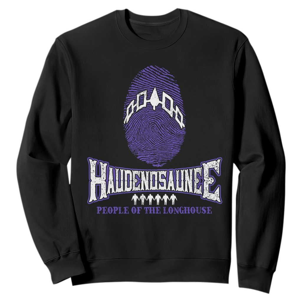 Proud Haudenosaunee Native American Sweatshirt Iroquois People Of The Longhouse TS11 Black Print Your Wear