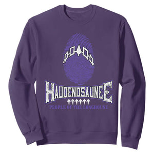 Proud Haudenosaunee Native American Sweatshirt Iroquois People Of The Longhouse TS11 Purple Print Your Wear