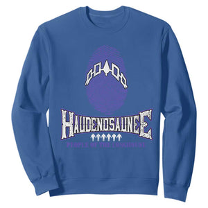 Proud Haudenosaunee Native American Sweatshirt Iroquois People Of The Longhouse TS11 Royal Blue Print Your Wear
