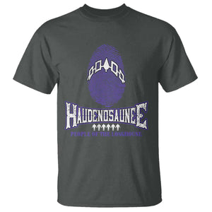 Proud Haudenosaunee Native American T Shirt Iroquois People Of The Longhouse TS11 Dark Heather Print Your Wear