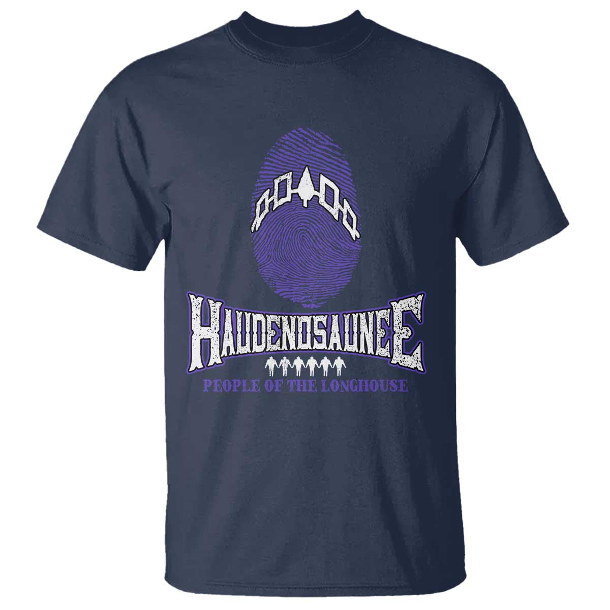 Proud Haudenosaunee Native American T Shirt Iroquois People Of The Longhouse TS11 Navy Print Your Wear