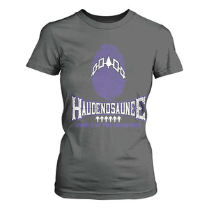 Proud Haudenosaunee Native American T Shirt For Women Iroquois People Of The Longhouse TS11 Dark Heather Print Your Wear