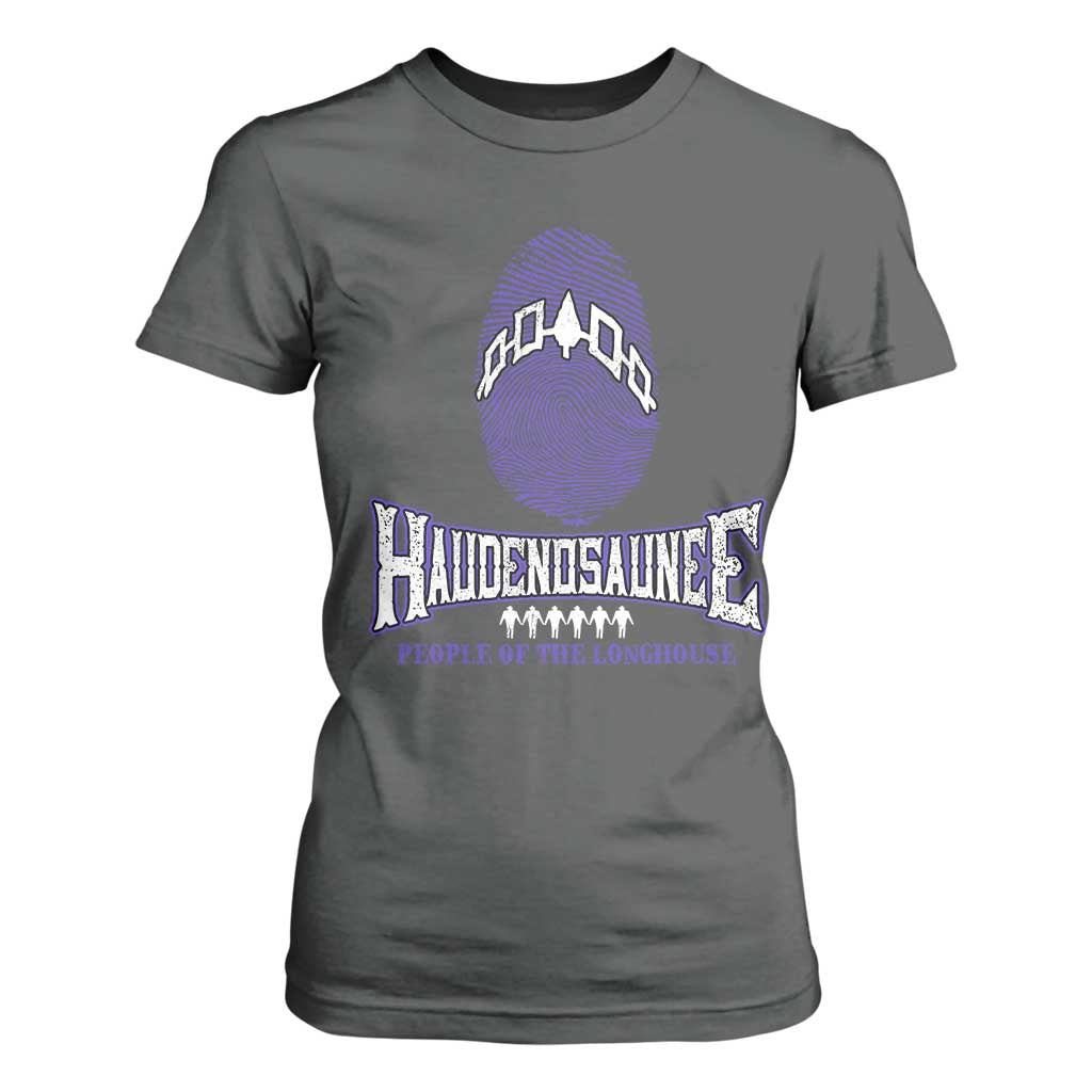 Proud Haudenosaunee Native American T Shirt For Women Iroquois People Of The Longhouse TS11 Dark Heather Print Your Wear