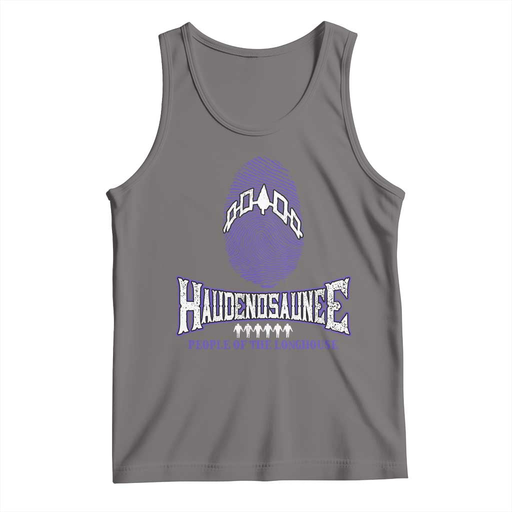 Proud Haudenosaunee Native American Tank Top Iroquois People Of The Longhouse TS11 Deep Heather Print Your Wear