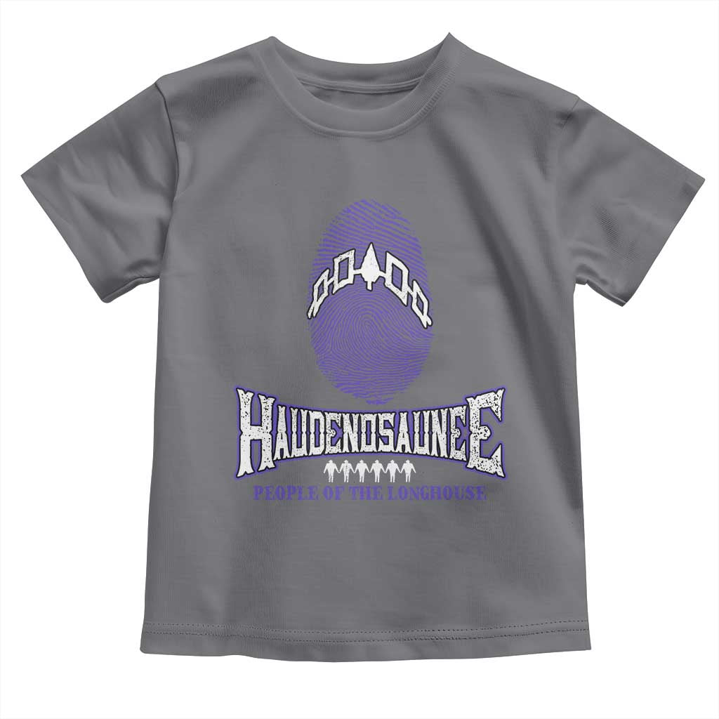 Proud Haudenosaunee Native American Toddler T Shirt Iroquois People Of The Longhouse TS11 Charcoal Print Your Wear