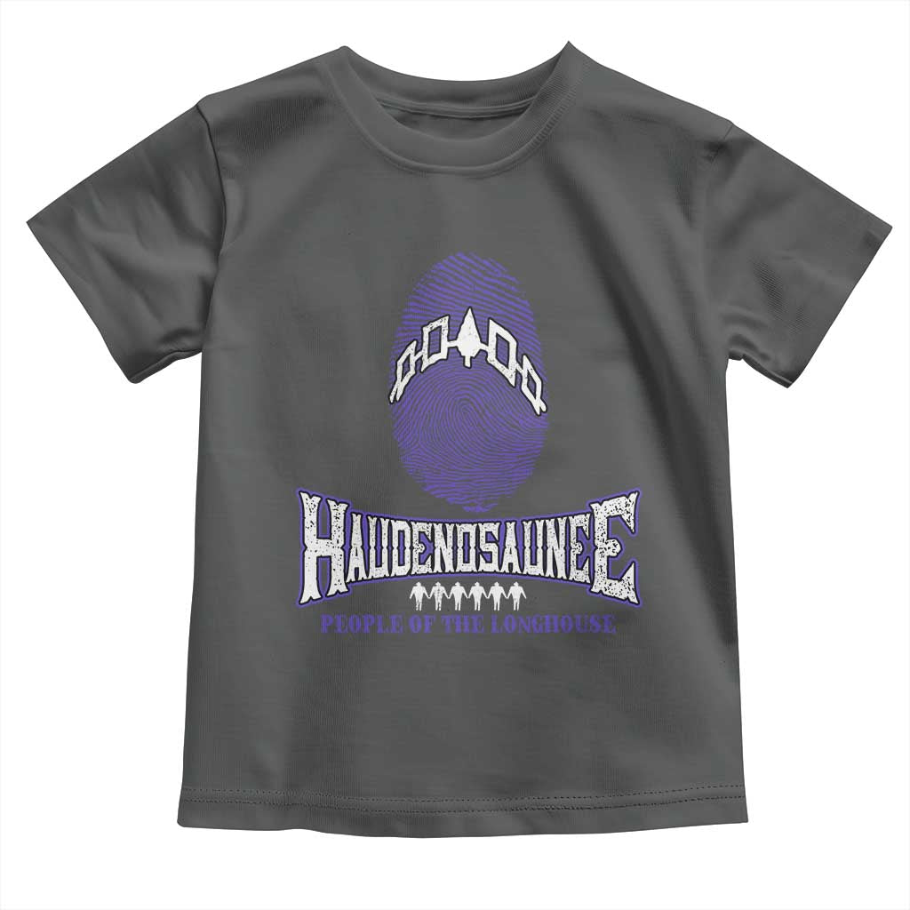 Proud Haudenosaunee Native American Toddler T Shirt Iroquois People Of The Longhouse TS11 Dark Heather Print Your Wear