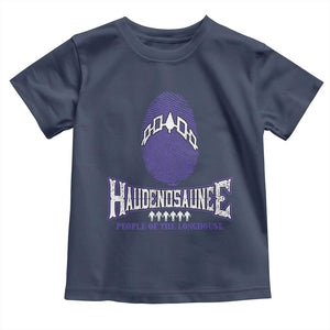Proud Haudenosaunee Native American Toddler T Shirt Iroquois People Of The Longhouse TS11 Navy Print Your Wear