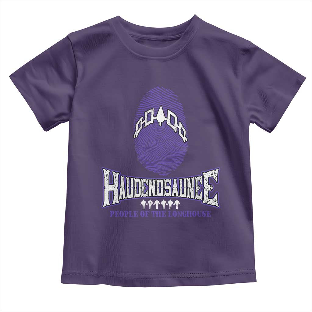 Proud Haudenosaunee Native American Toddler T Shirt Iroquois People Of The Longhouse TS11 Purple Print Your Wear