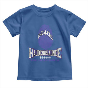 Proud Haudenosaunee Native American Toddler T Shirt Iroquois People Of The Longhouse TS11 Royal Blue Print Your Wear