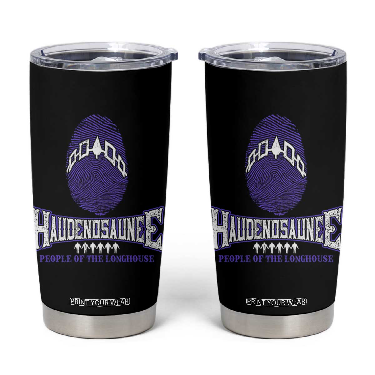 Proud Haudenosaunee Native American Tumbler Cup Iroquois People Of The Longhouse TS11 Black Print Your Wear