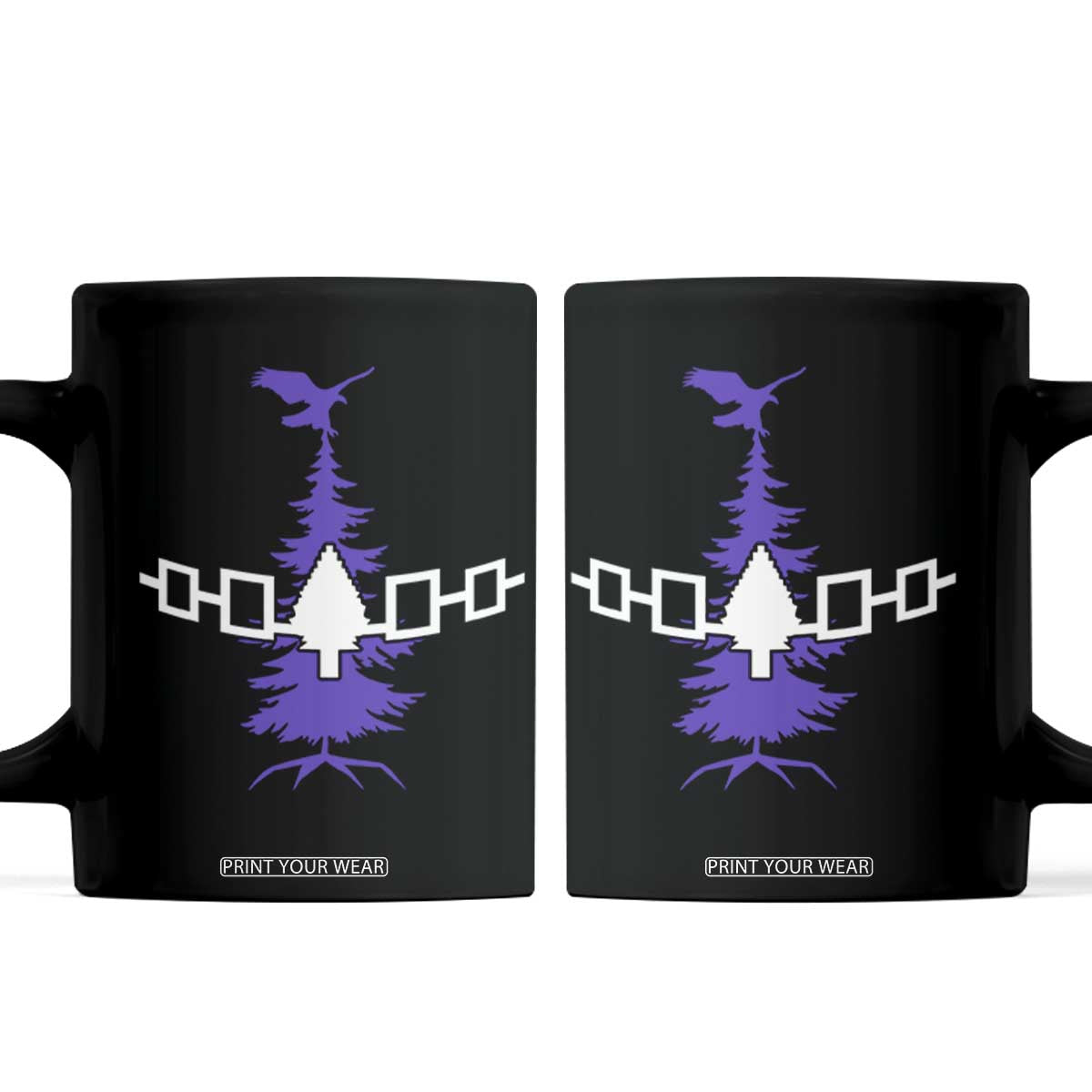 Iroquois Flag Haudenosaunee Iroquoian Native American Tribe Tree of Life Coffee Mug TS11 Black Print Your Wear